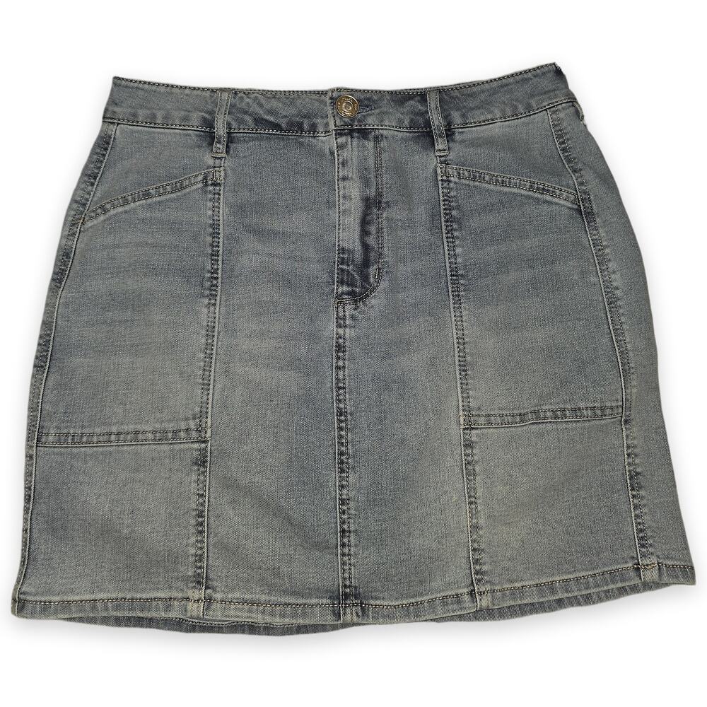 Seven7 Women's Denim Skirt Grey Size 6